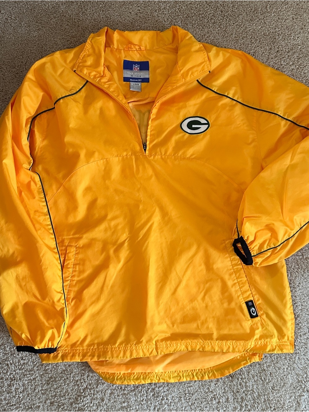 Reebok Yellow NFL Team Apparel Pullover